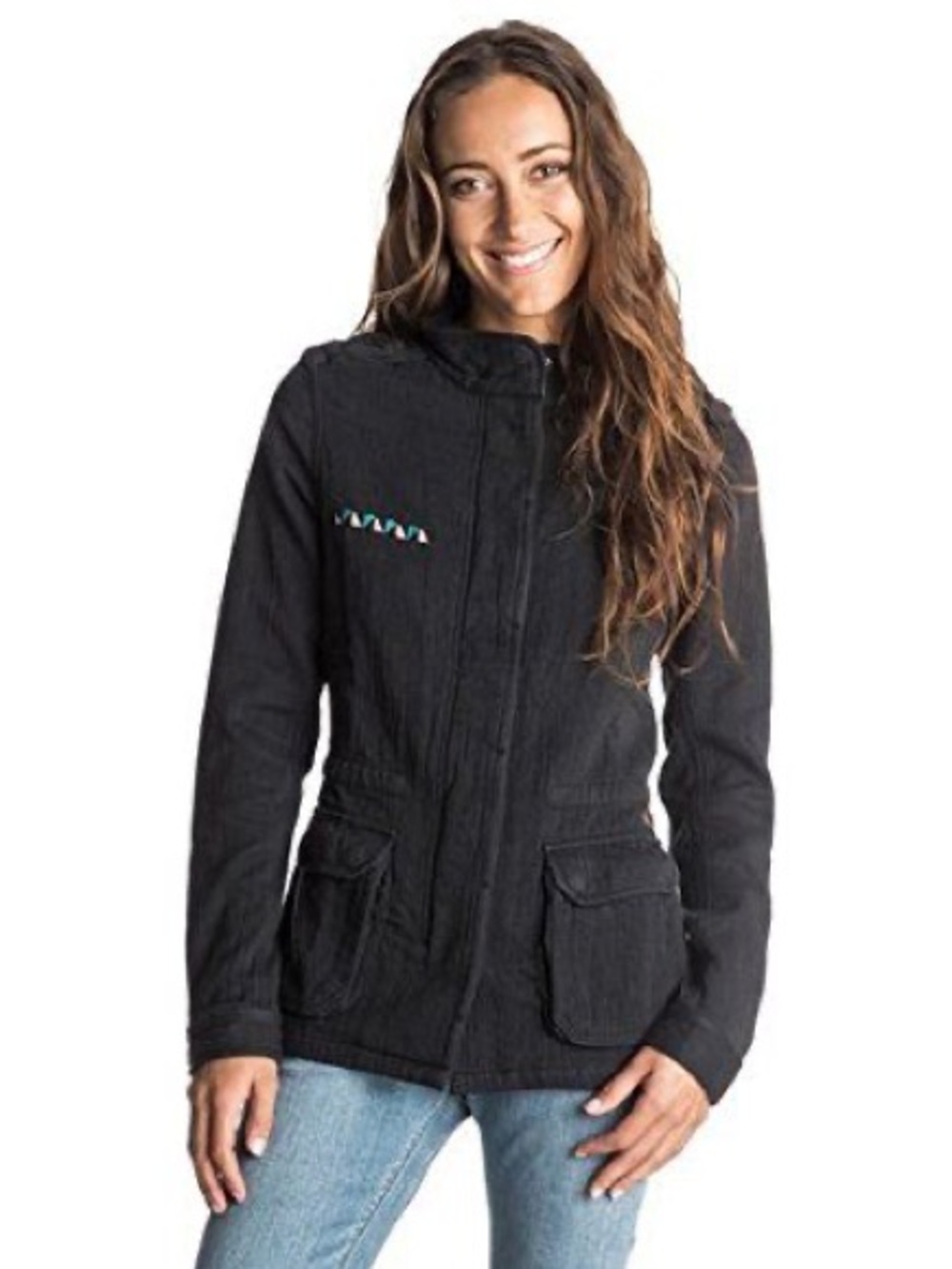 Roxy In the Wind Black Utility Jacket